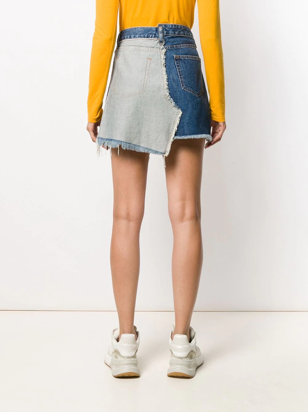 inside out denim skirt - 4