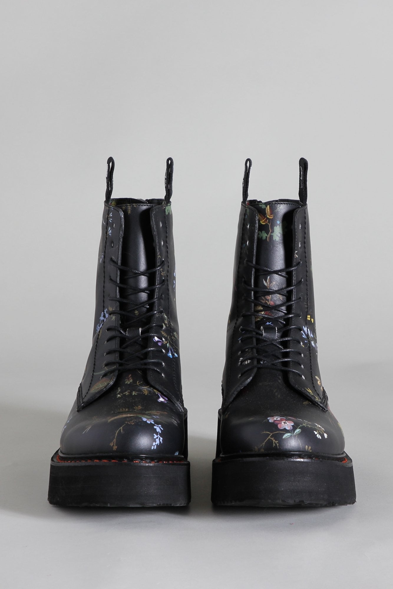 SINGLE STACK BOOT - BLACK FLORAL - 2