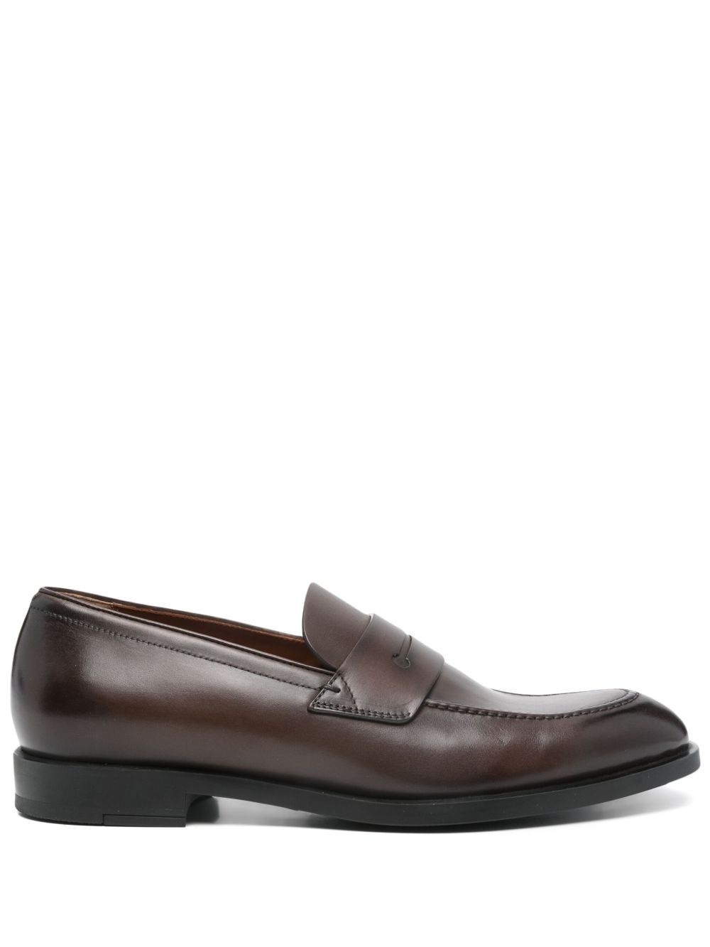 leather penny loafers - 1
