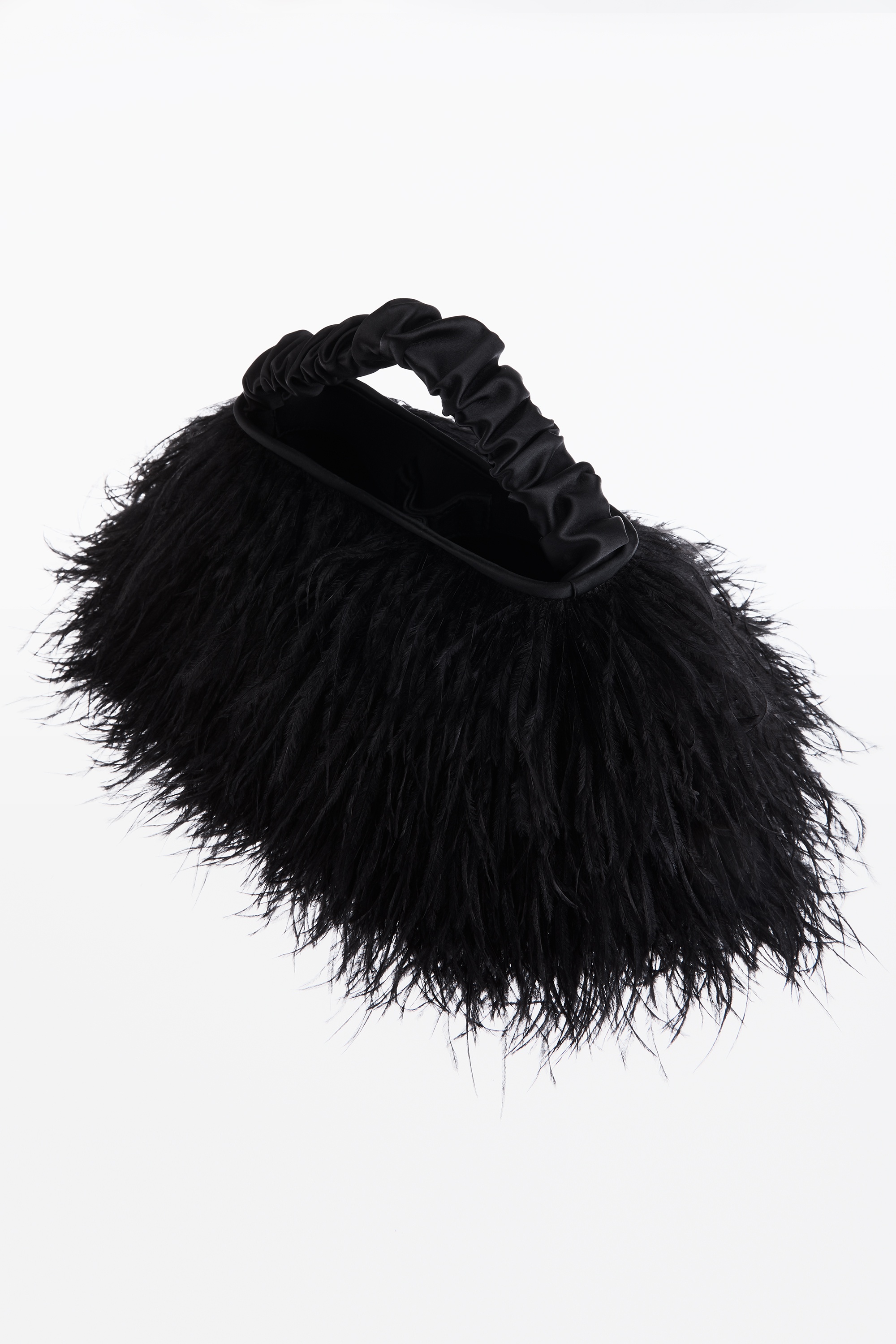 SCRUNCHIE MINI BAG IN OSTRICH FEATHER - 2