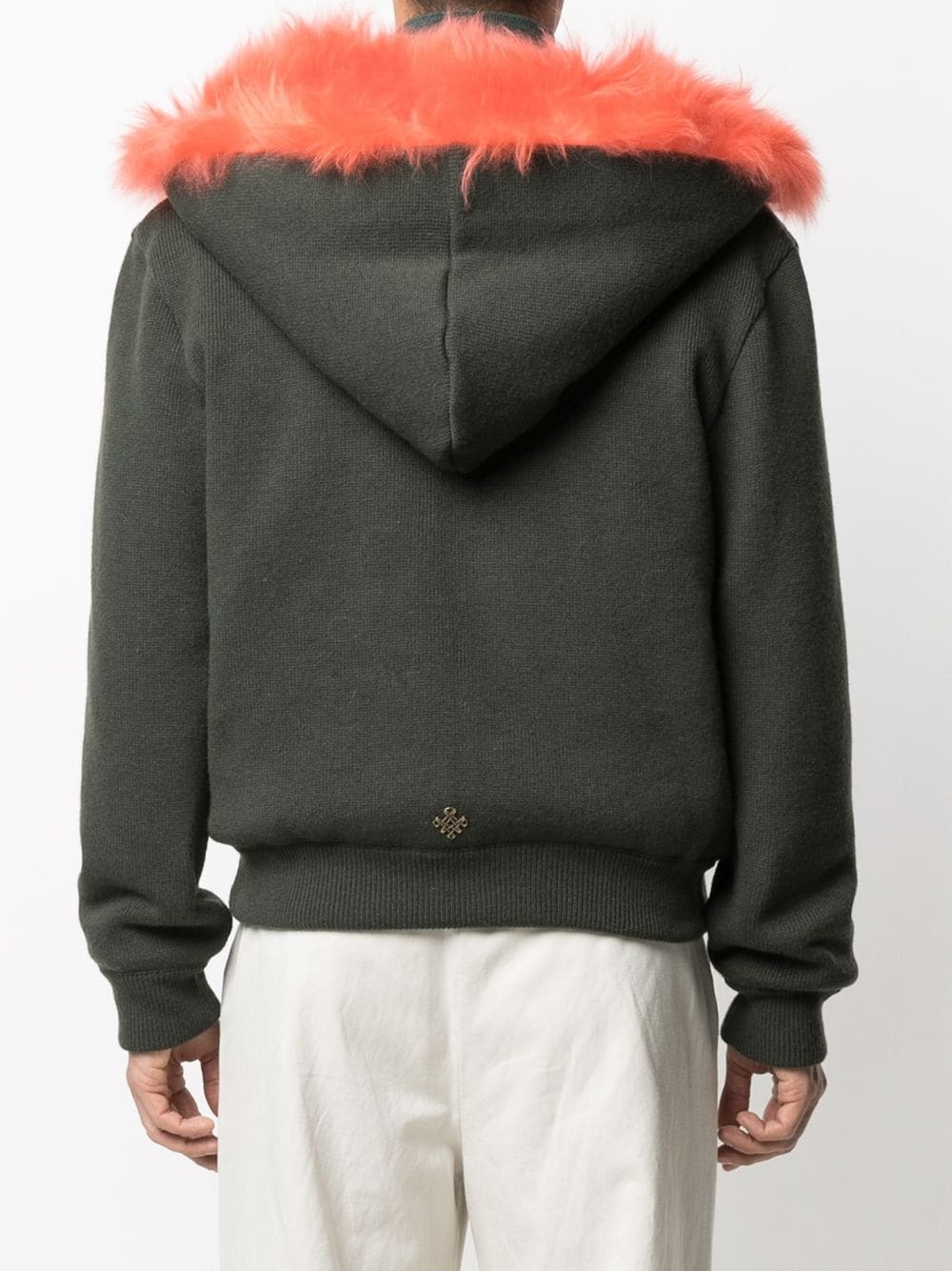 reversible fur-lined hoodie - 5