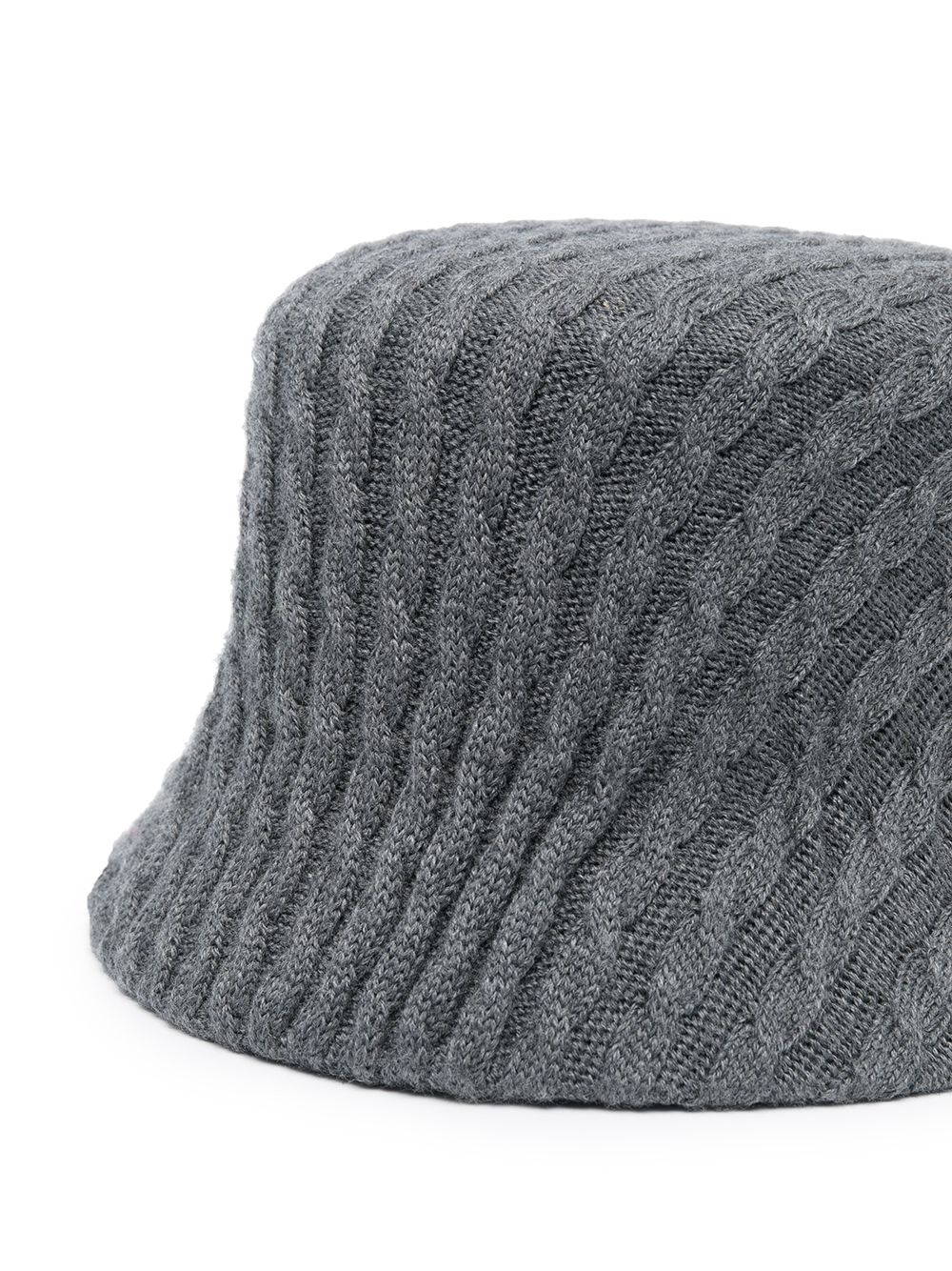 cable knit bucket hat - 2