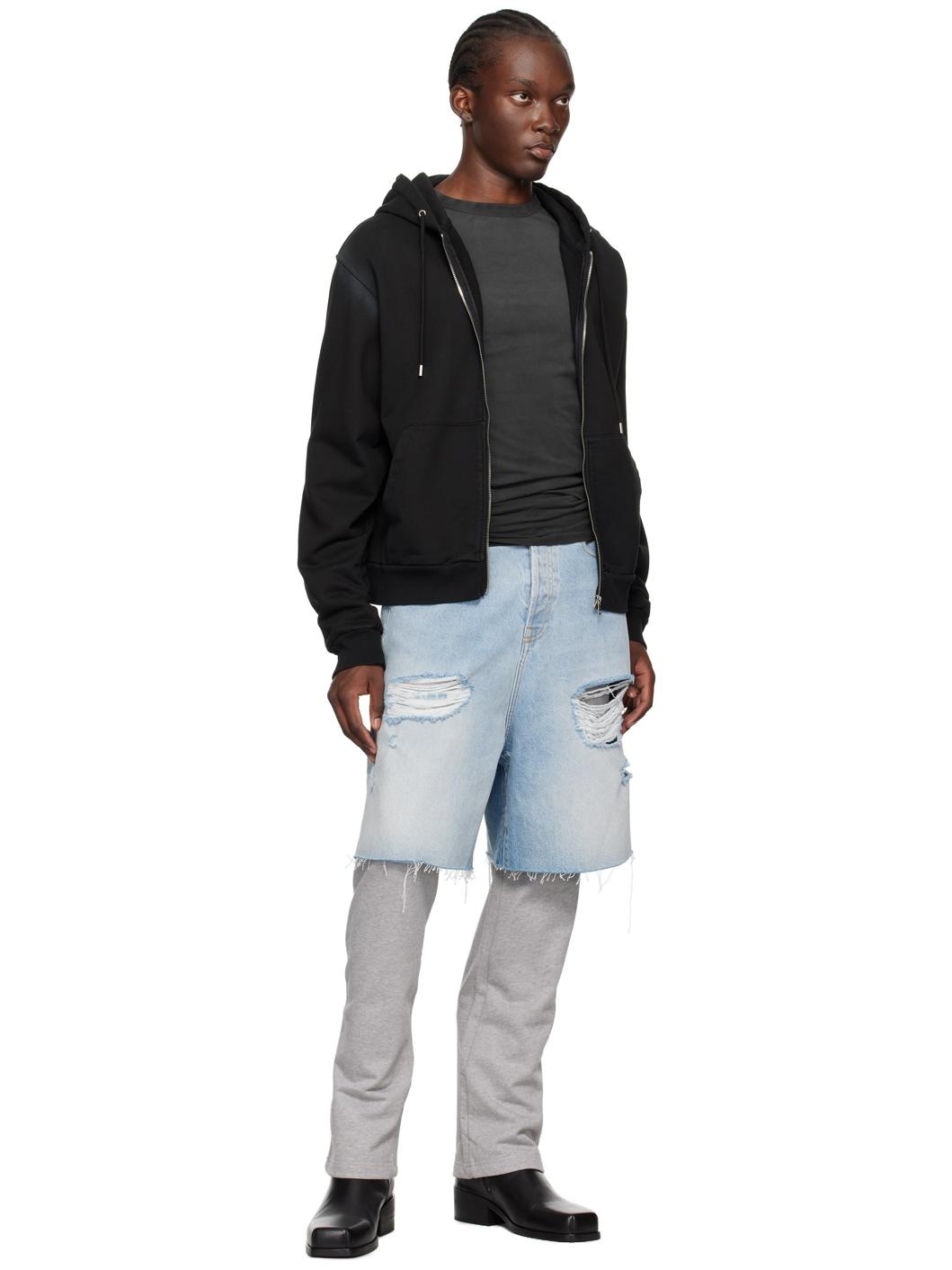 Black Zip Hoodie - 4