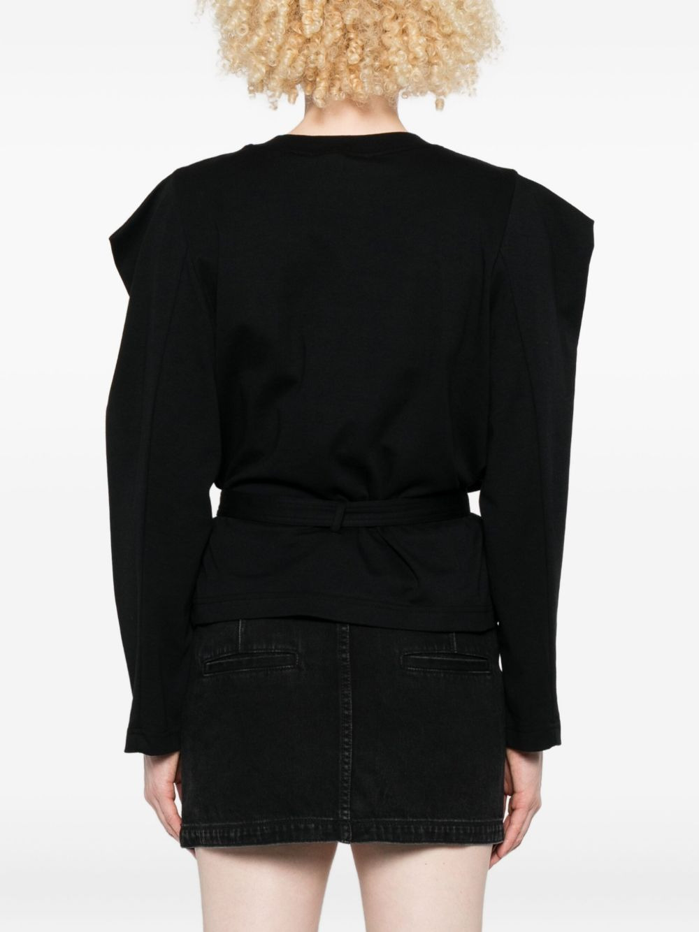 crown-embellished long-sleeve top - 4