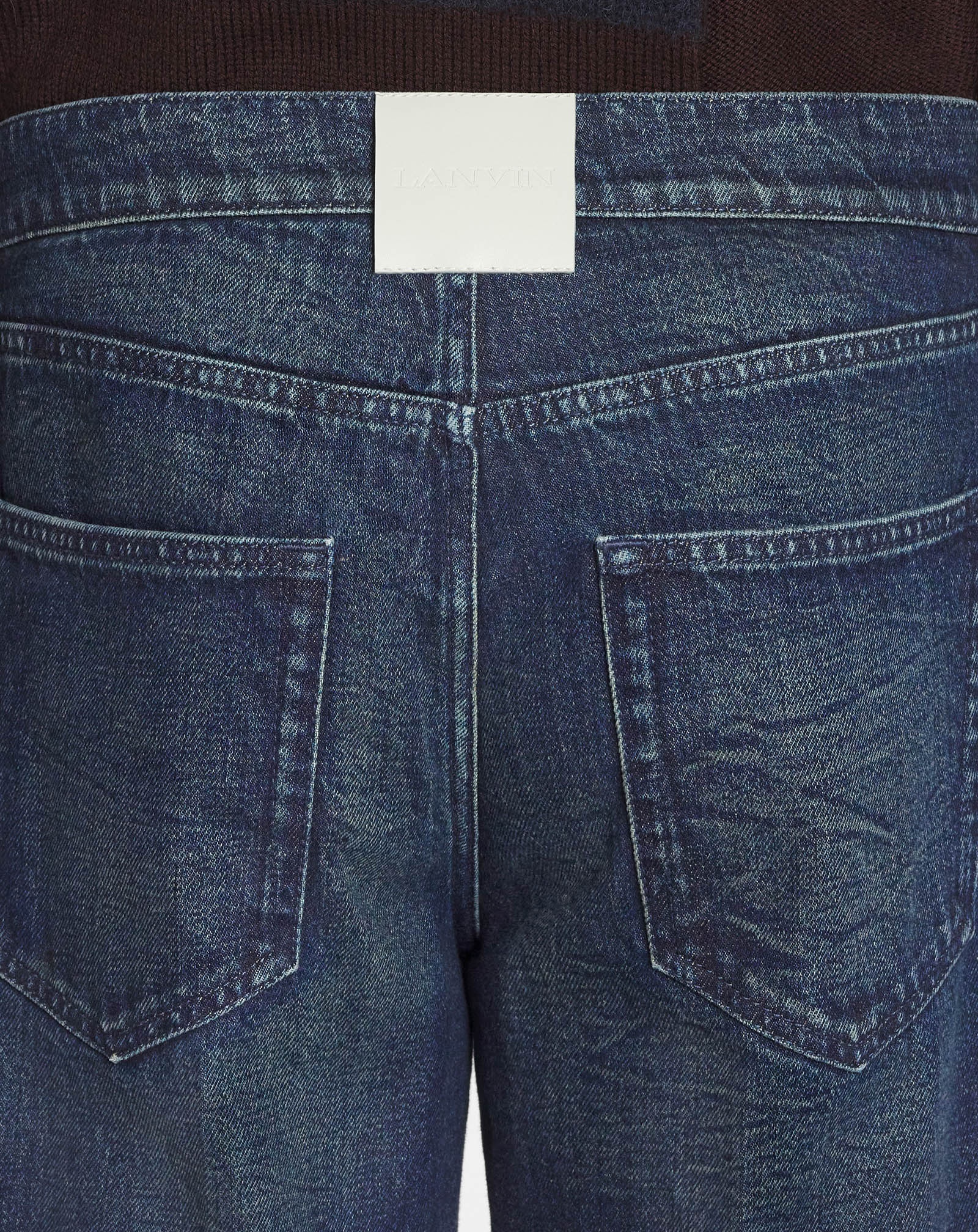 STRAIGHT 5-POCKET DENIM PANTS - 6