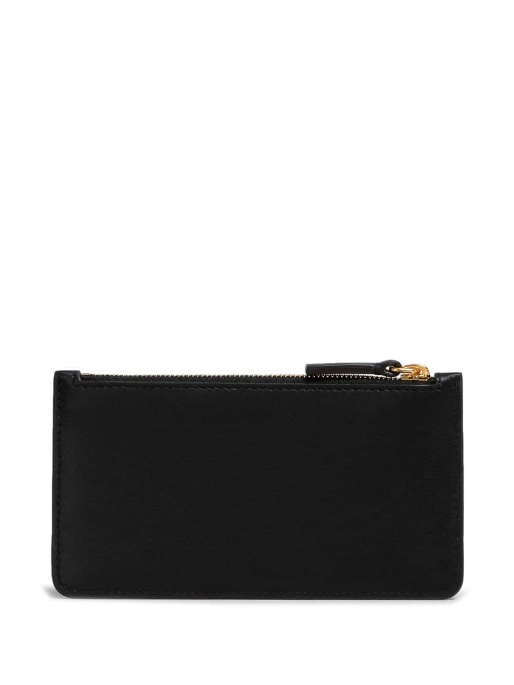 zipped leather card case - 2