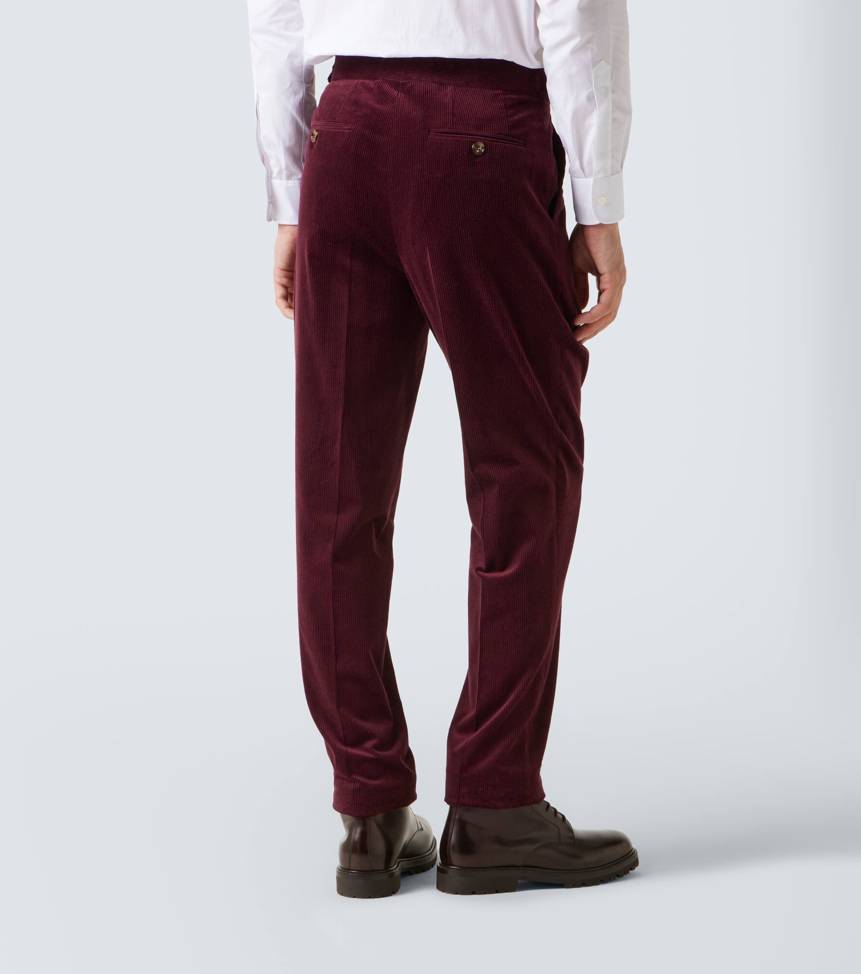 Cotton and cashmere corduroy suit - 6