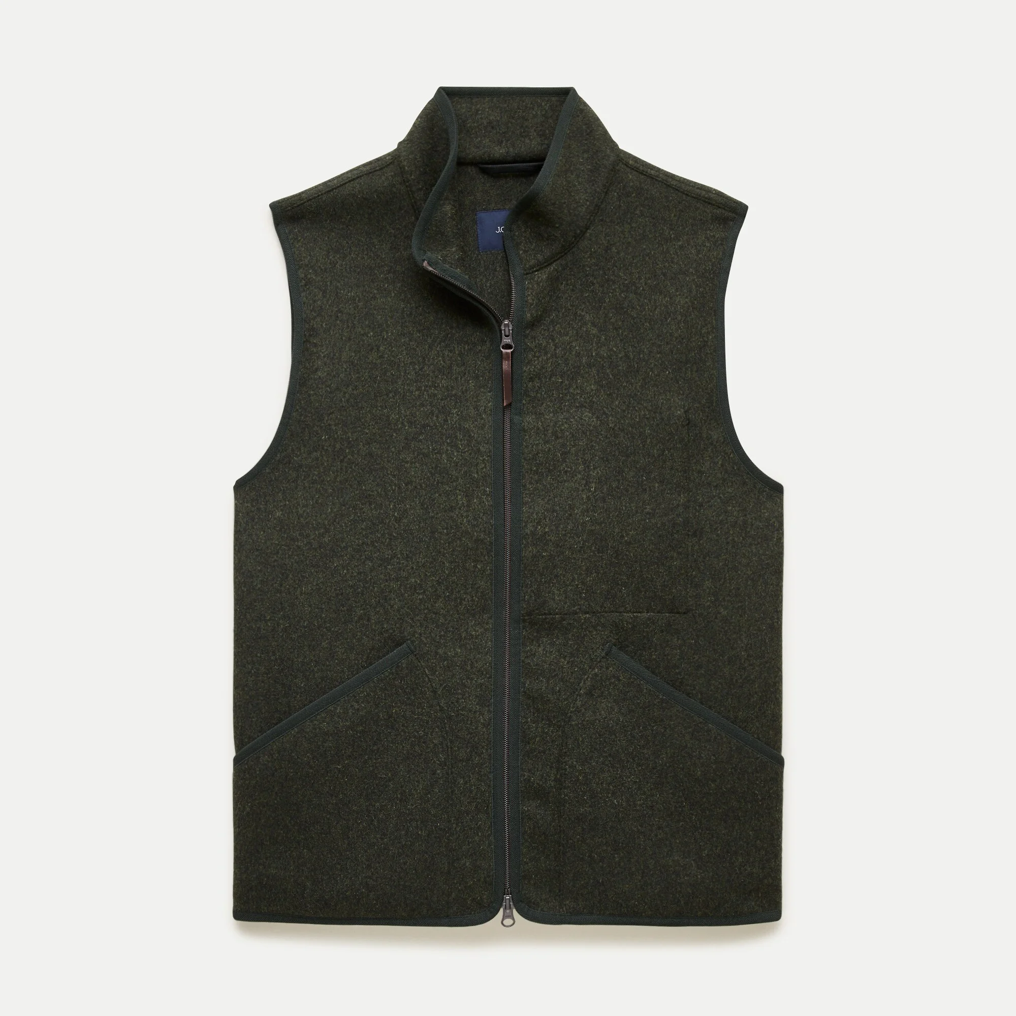 Wool-blend work vest - 1