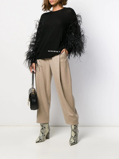 Valentino "Wrap Me. Free Me. See Me" feathered jumper outlook