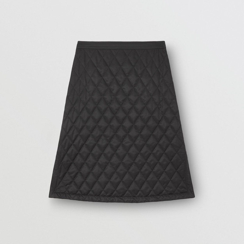 Diamond Quilted A-line Skirt 1