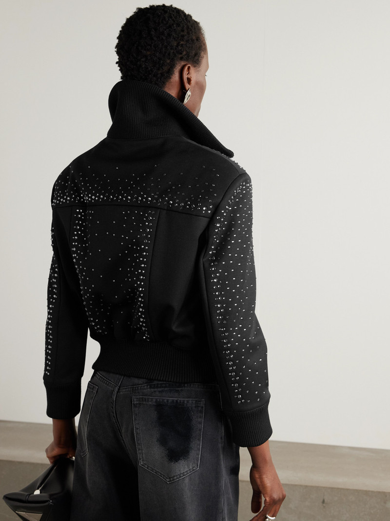 Crystal-embellished Twill Bomber Jacket 3