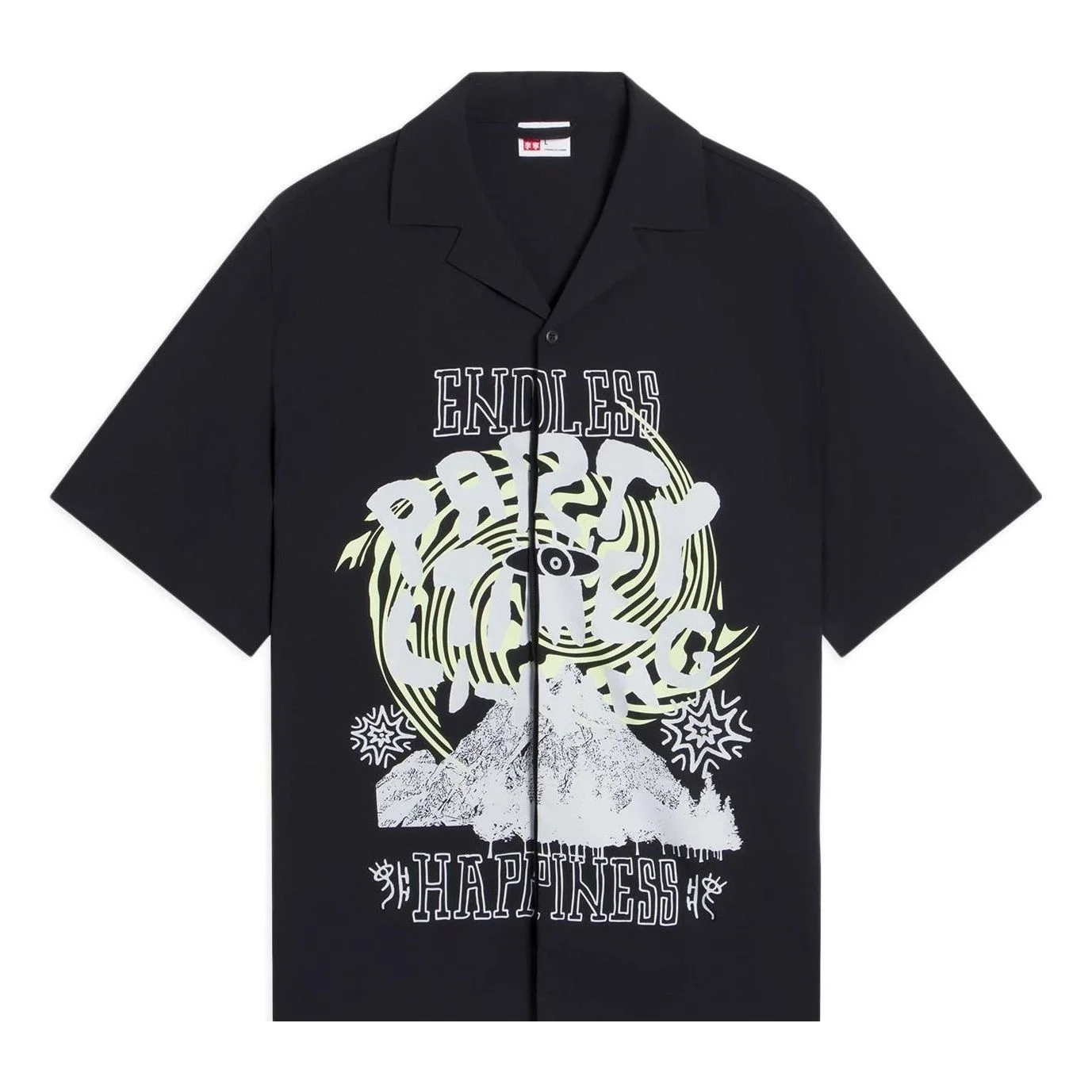 Li-Ning Endless Summer Festival Graphic Shirt 'Black' ASHS889-2 - 1