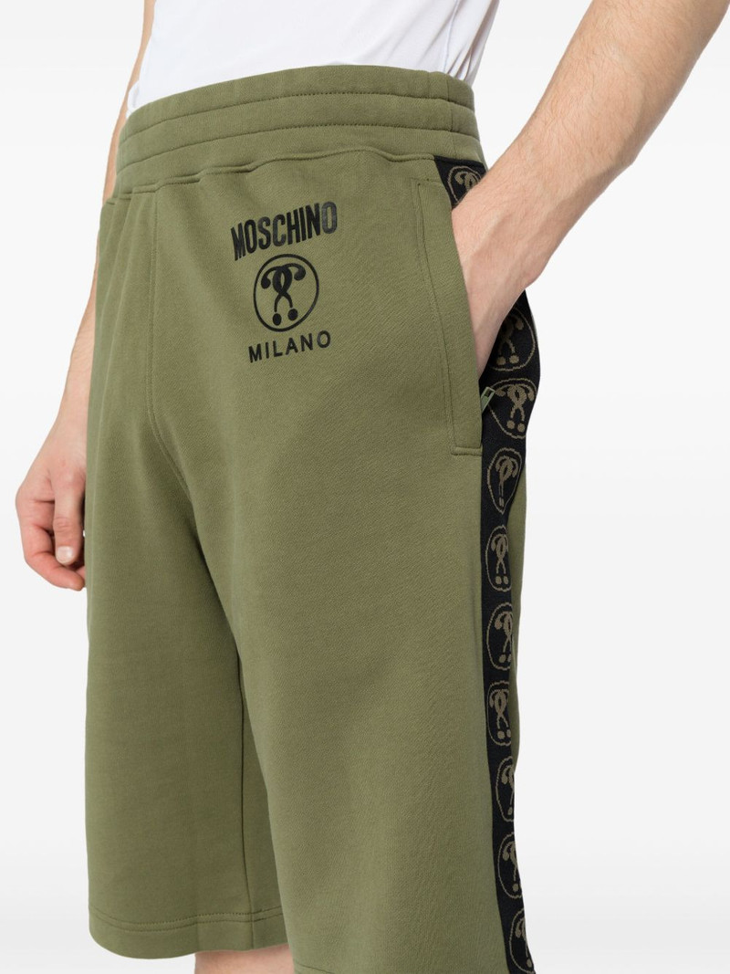 logo-print organic cotton track shorts 5