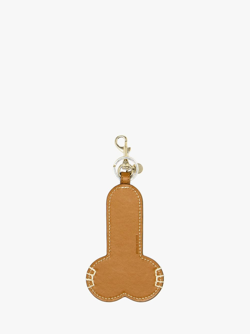 JW Anderson CONTRAST TOPSTITCH LEATHER PENIS KEYRING outlook