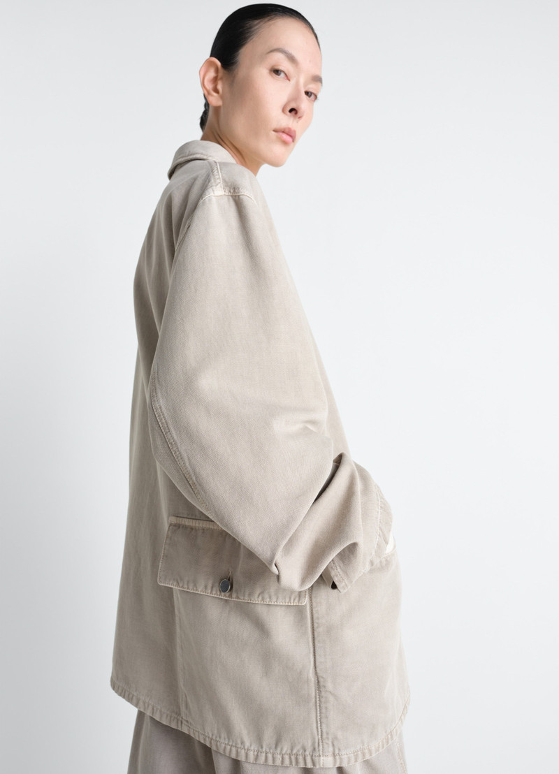 UTILITY OVERSHIRT IN SNOW BROKEN TWILL 6