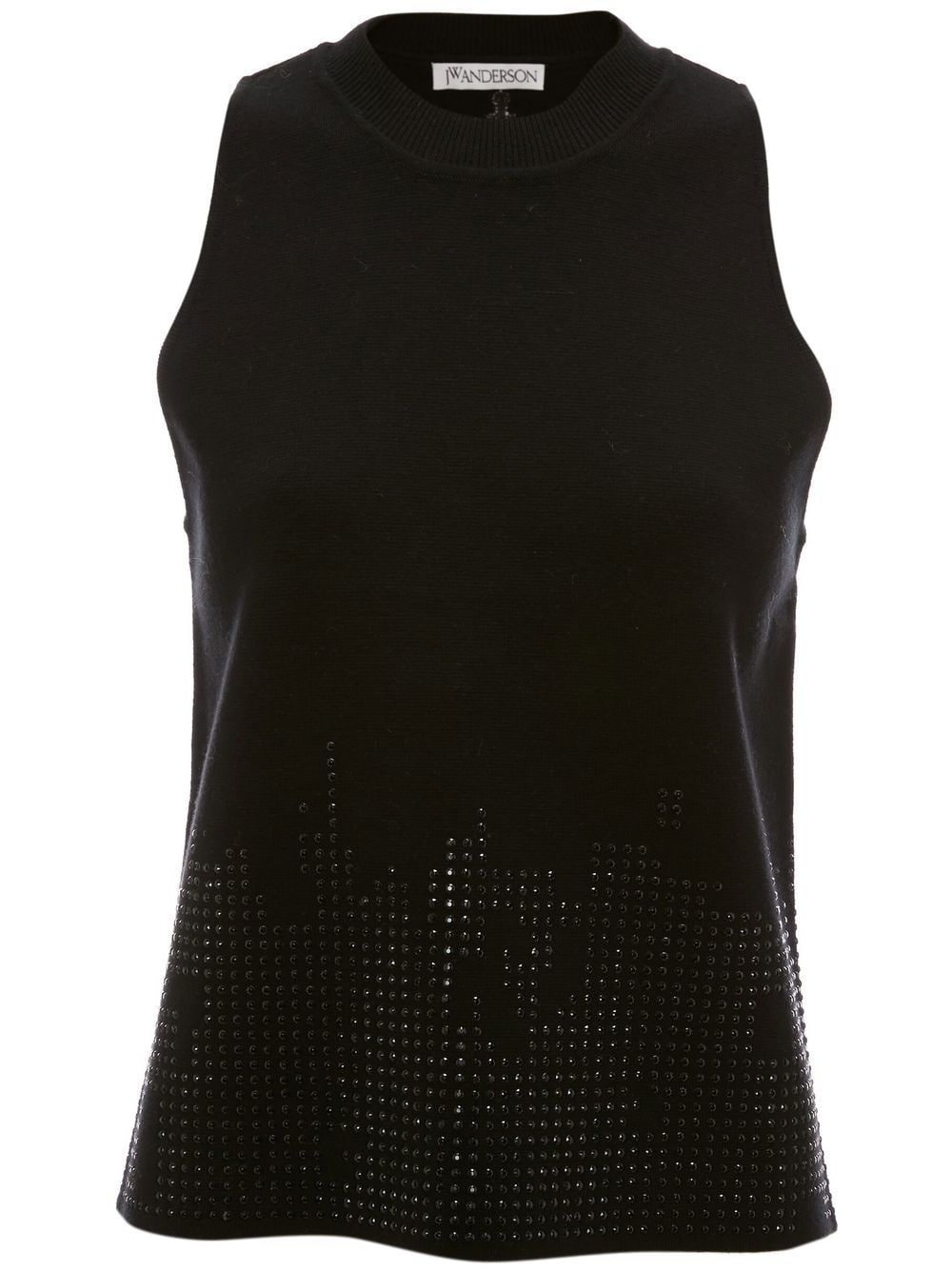 studded knitted tank top - 1