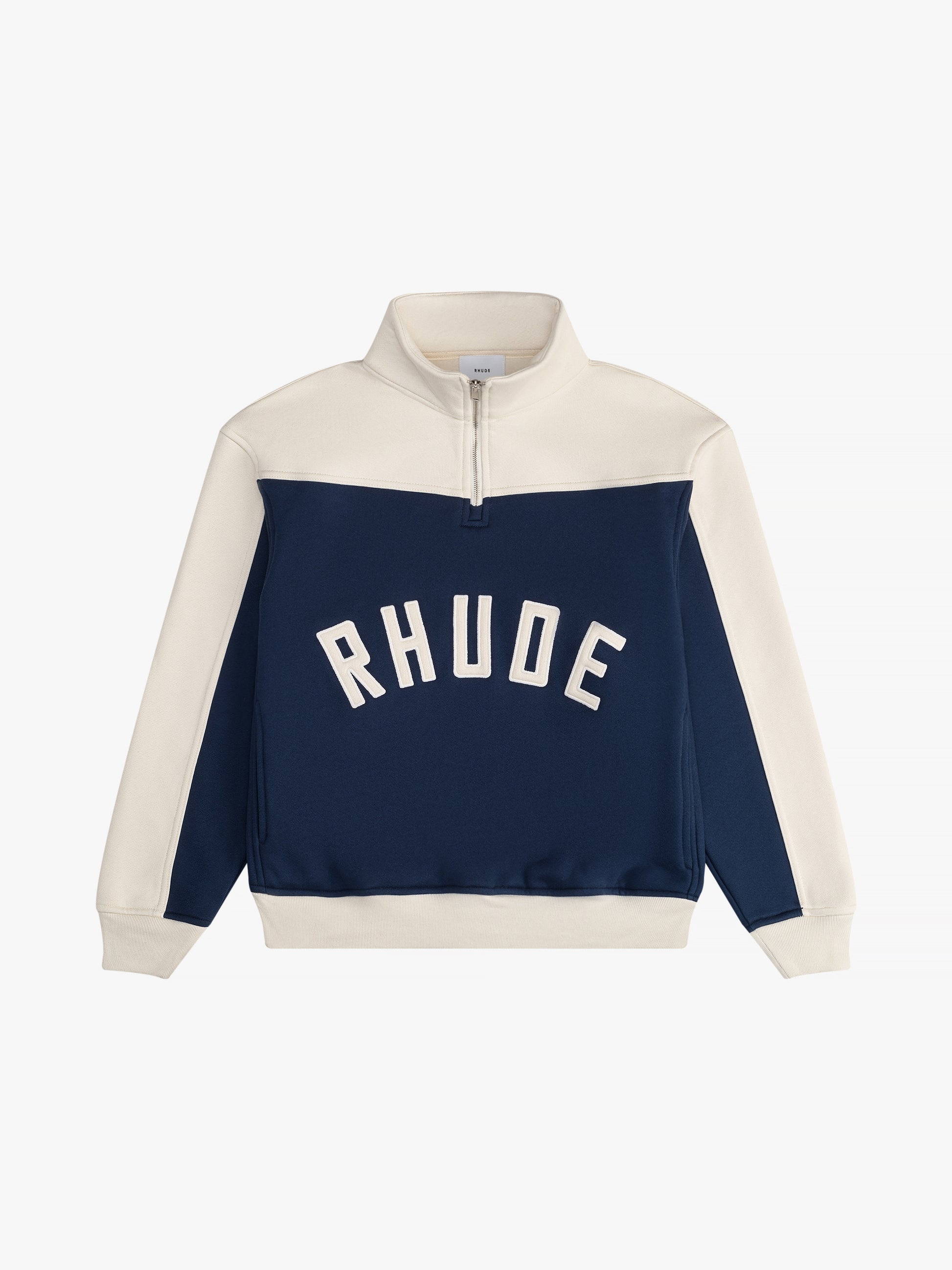 RHUDE CONTRAST QUARTER-ZIP VARSITY - 1