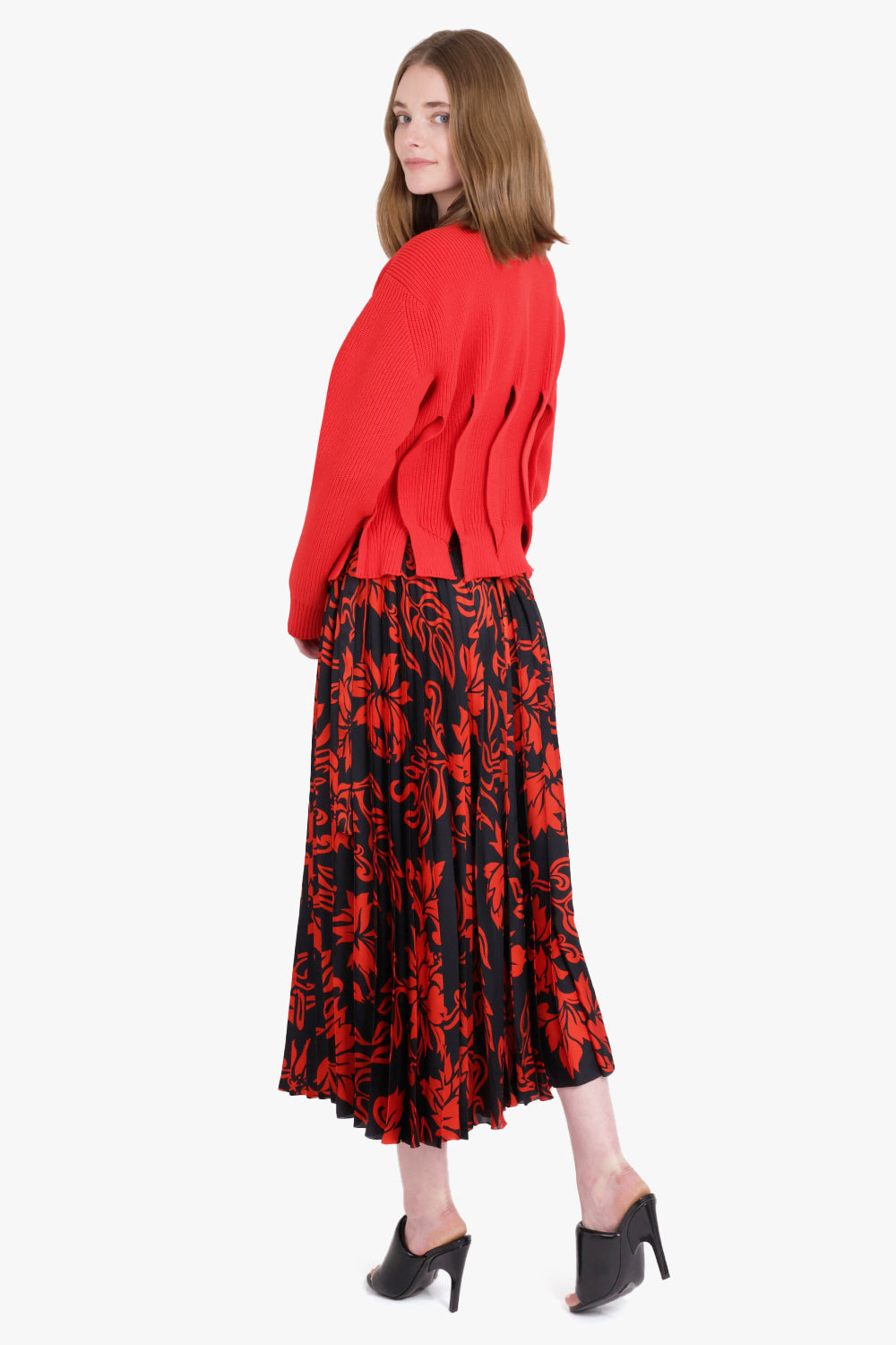 KNIT PULLOVER | RED - 3