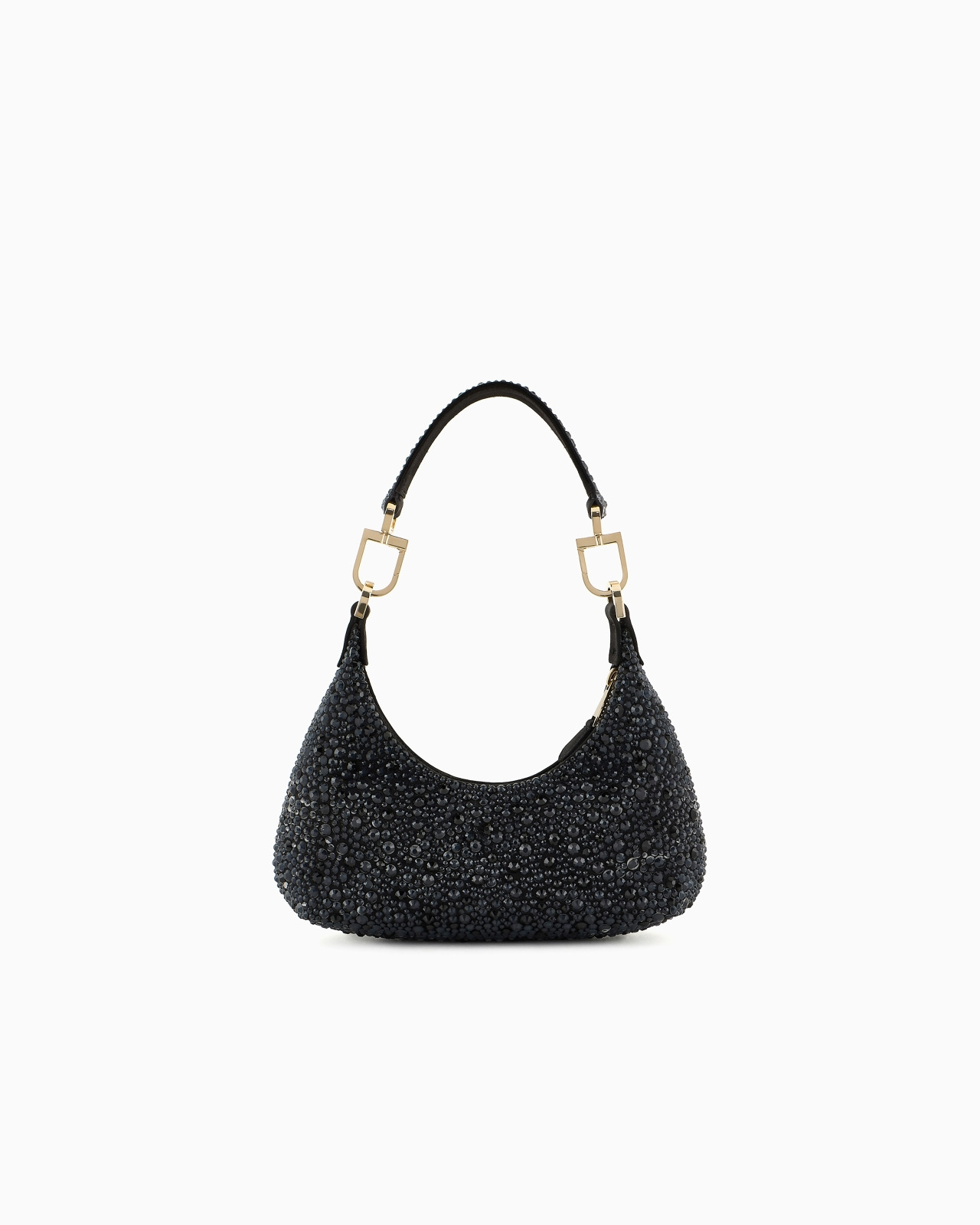 La Prima satin and rhinestone mini hobo bag - 3