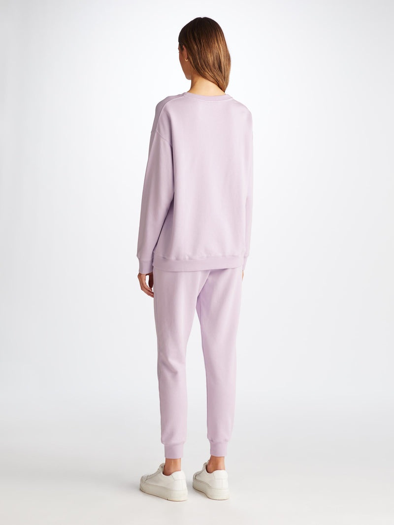 Women's Sweatshirt Quinn Cotton Modal Lilac - 4