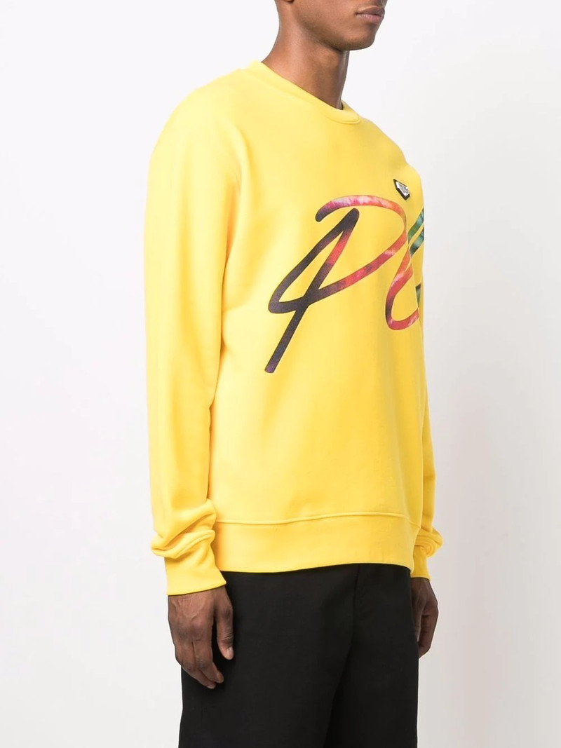 PHILIPP PLEIN logo-print cotton sweatshirt outlook