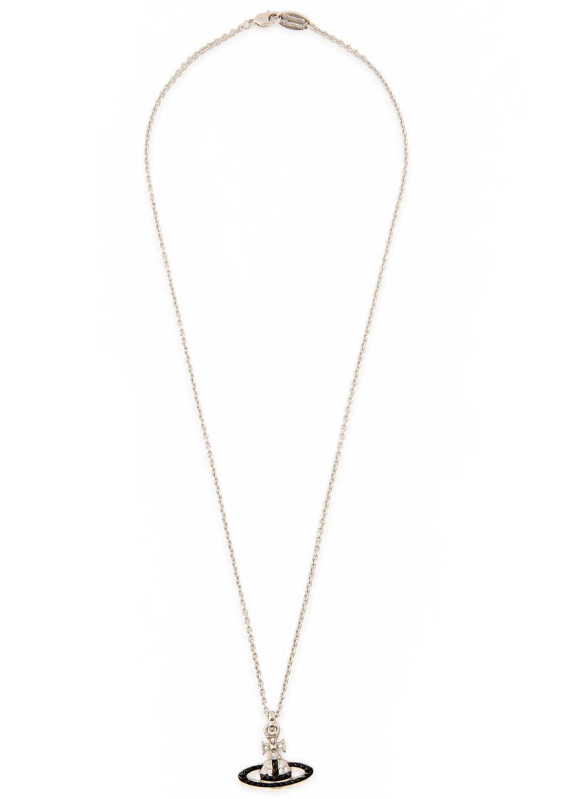 Vivienne Westwood Vivienne Westwood Mayfair Bas Relief orb Rhodium-plated Necklace outlook