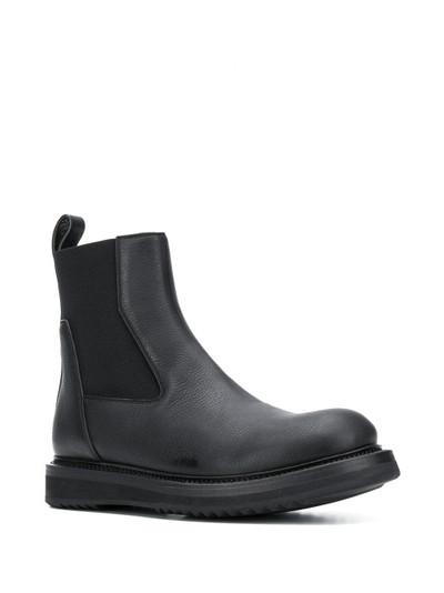 Rick Owens round toe elasticated boots outlook