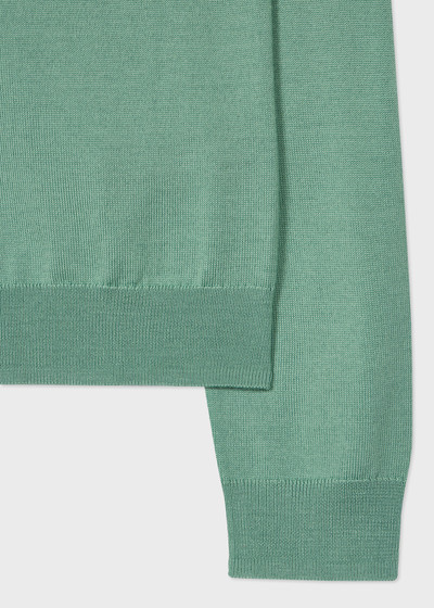 Paul Smith Women's Peacock Green Knitted Cardigan with 'Swirl' Buttons outlook