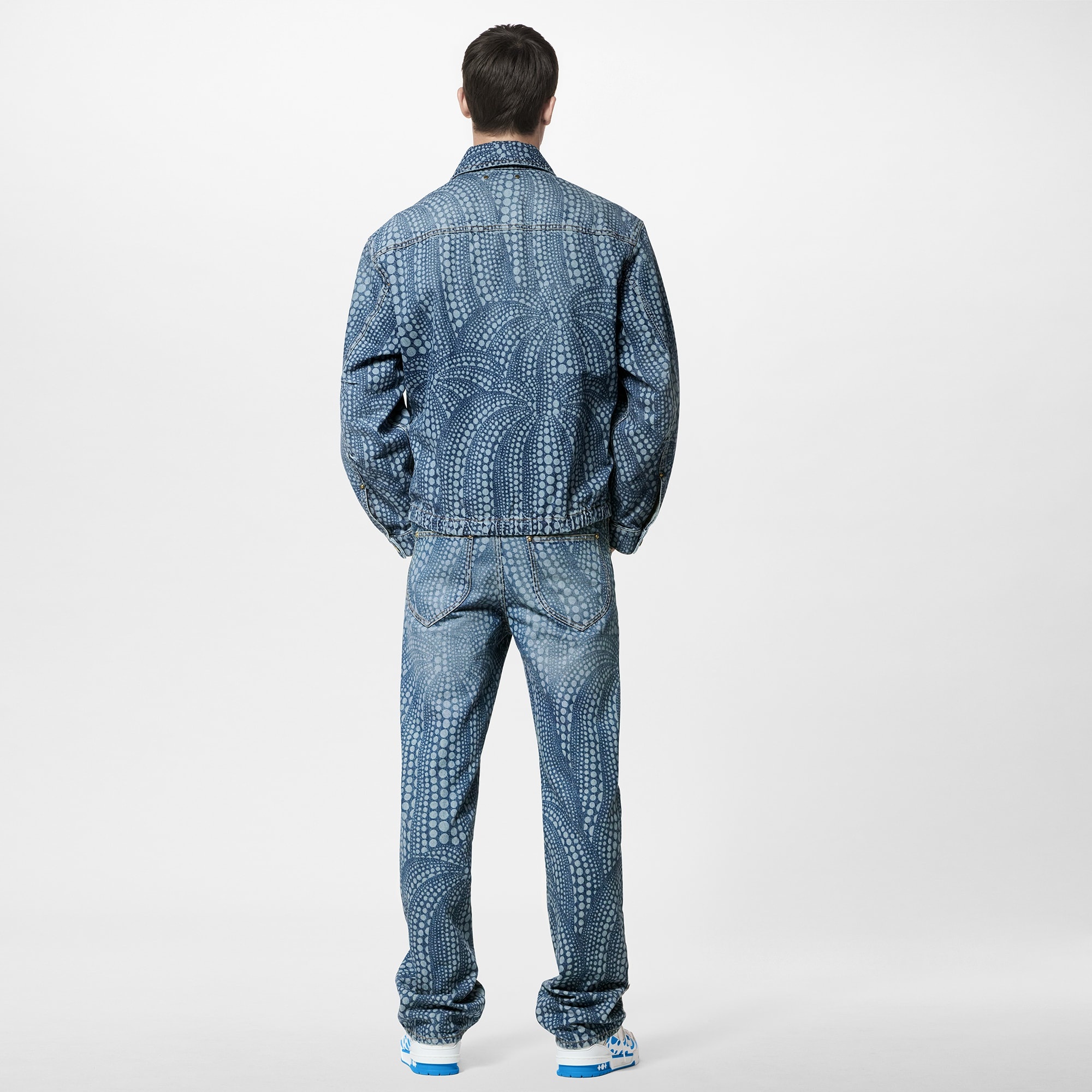 LV x YK All Over Pumpkin Denim Blouson - 3