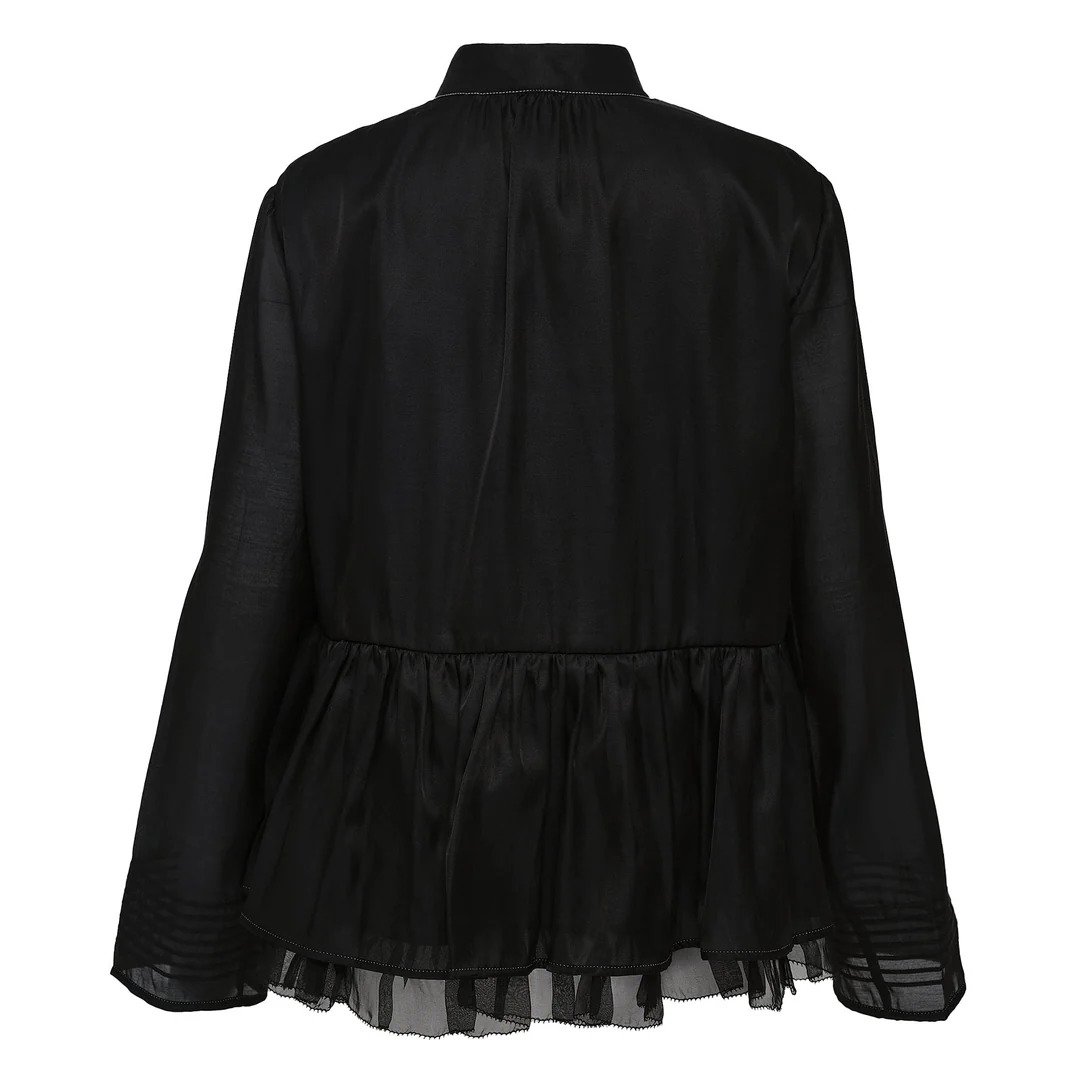 Wool Polyester Flared Shorts - 2