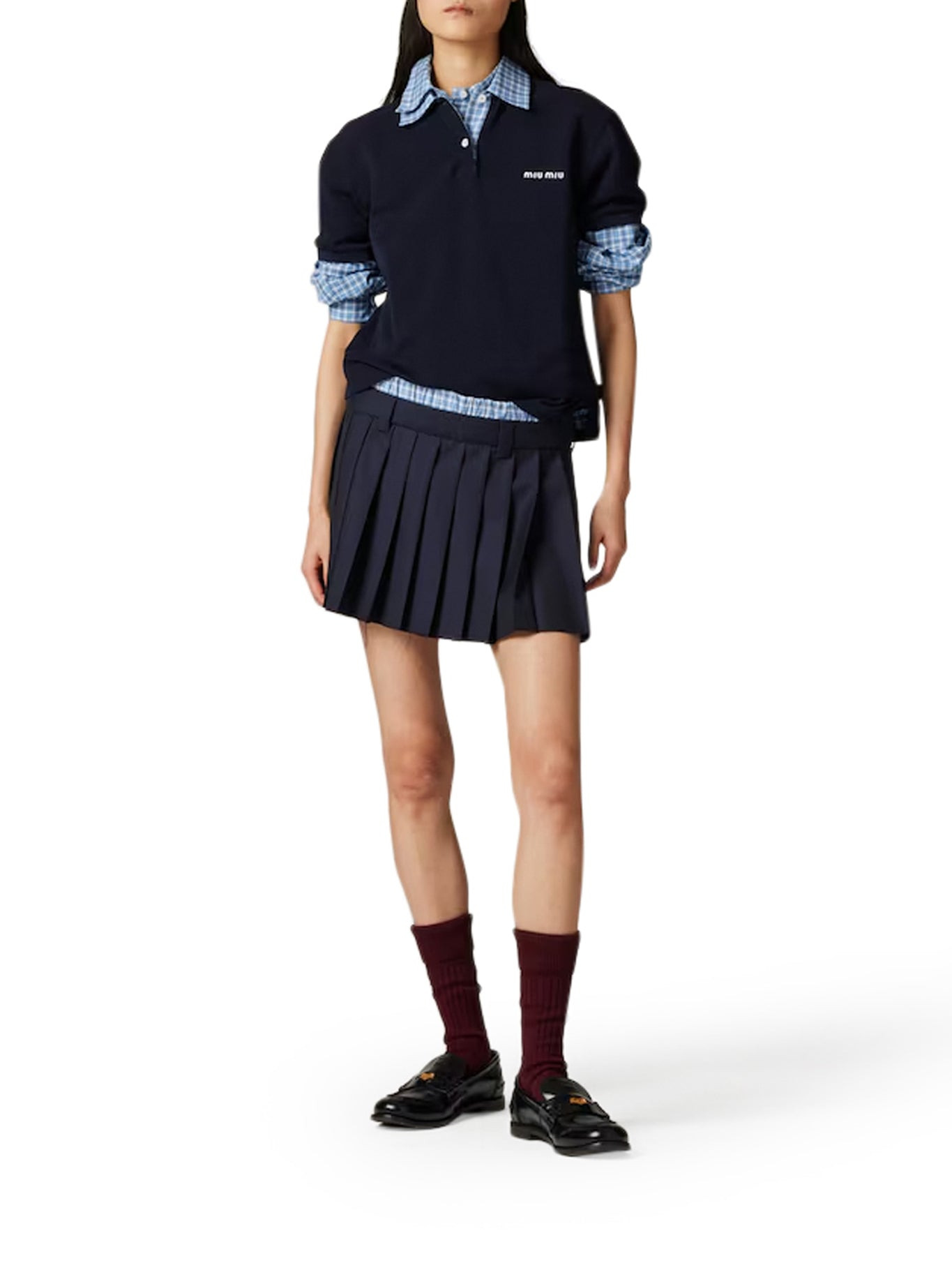 PLEATED BATAVIA MINISKIRT - 2