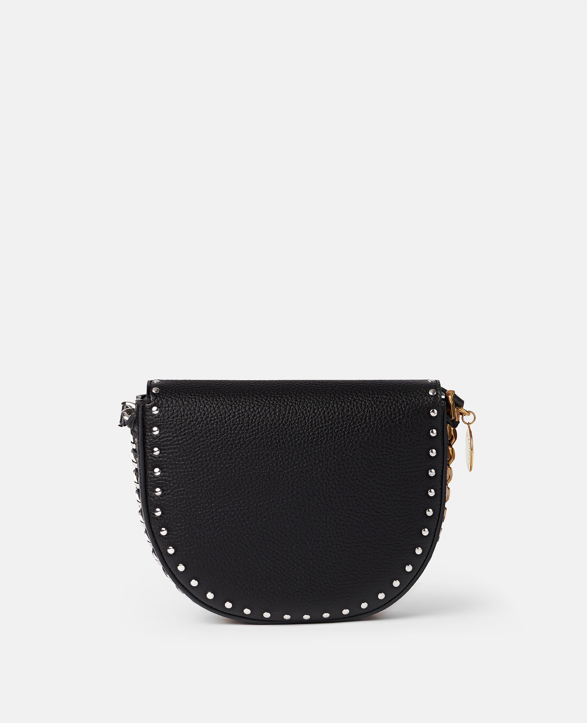 Frayme Studded Grainy Alter Mat Medium Flap Shoulder Bag - 3