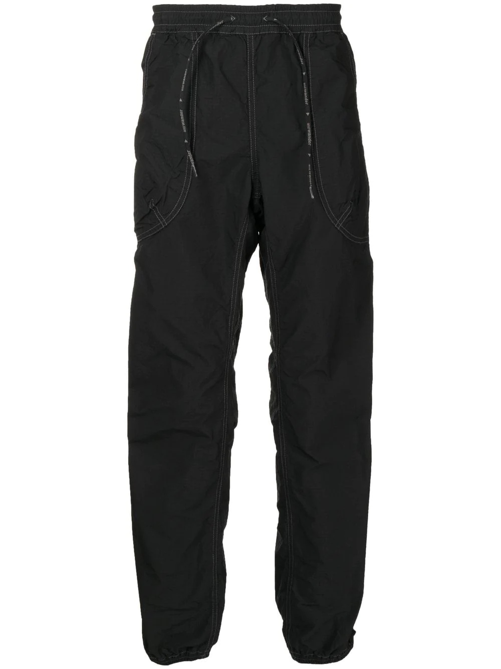 contrast-stitch track pants - 1