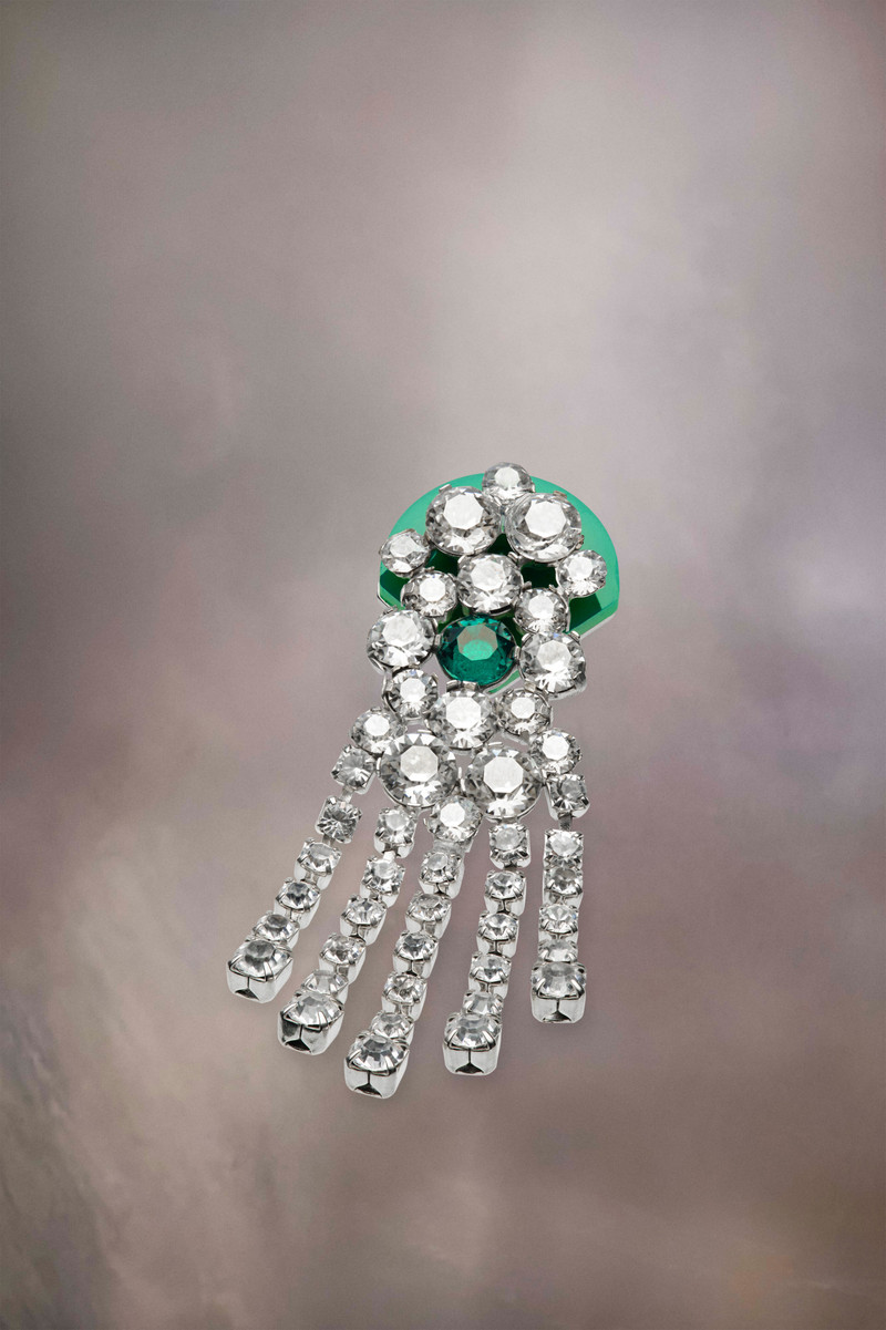 Rhinestone clip-on earrings 1