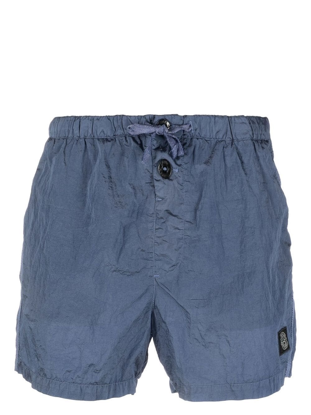 logo-patch drawstring swim shorts - 1