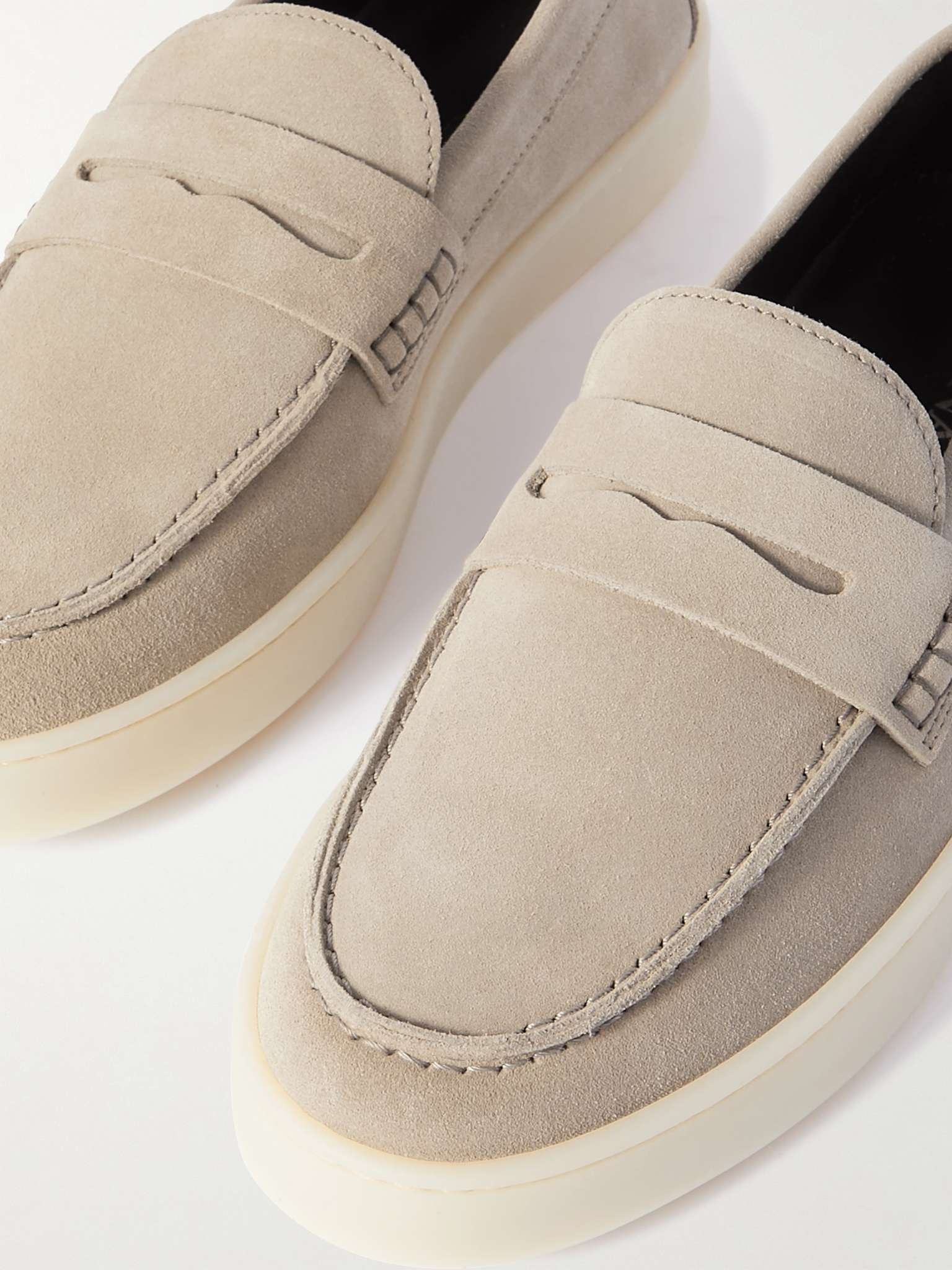 Canali Suede Penny Loafers - RB00929 561204 | REVERSIBLE