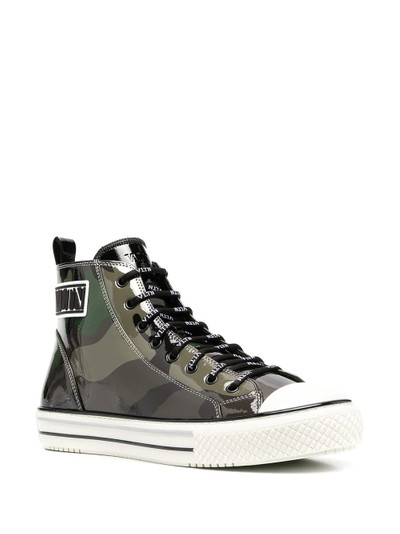 Valentino Giggies camouflage high-top sneakers outlook