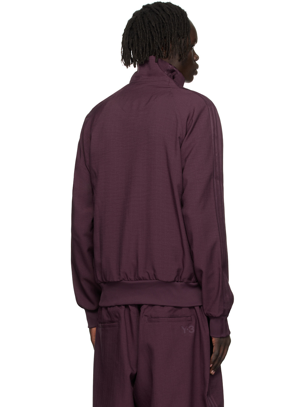 Burgundy Sport Uniform Track Jacket - 3