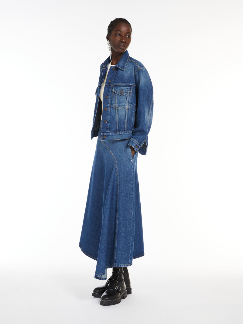 WEEKEND Max Mara LUANA Full denim skirt outlook