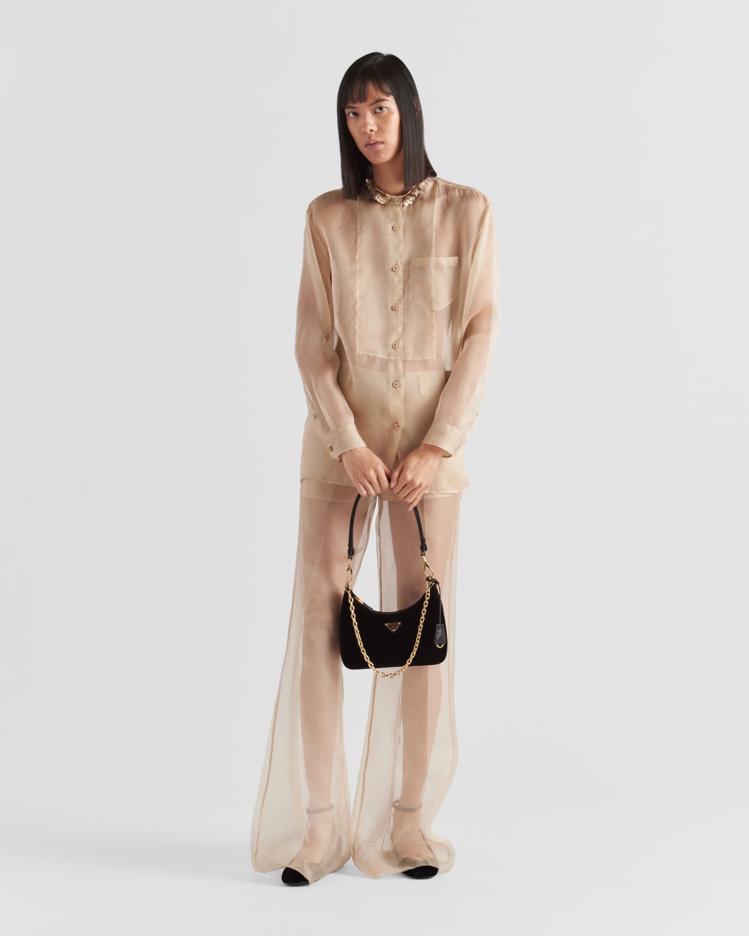 Embroidered organza shirt - 2
