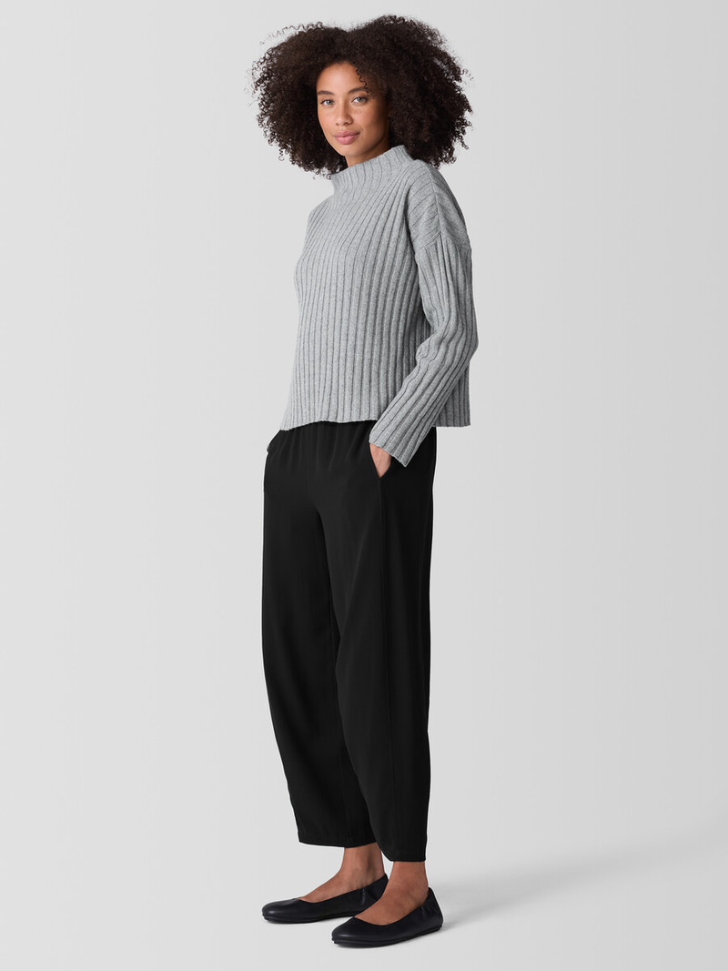Recycled Wool Cashmere Funnel Neck Top 3