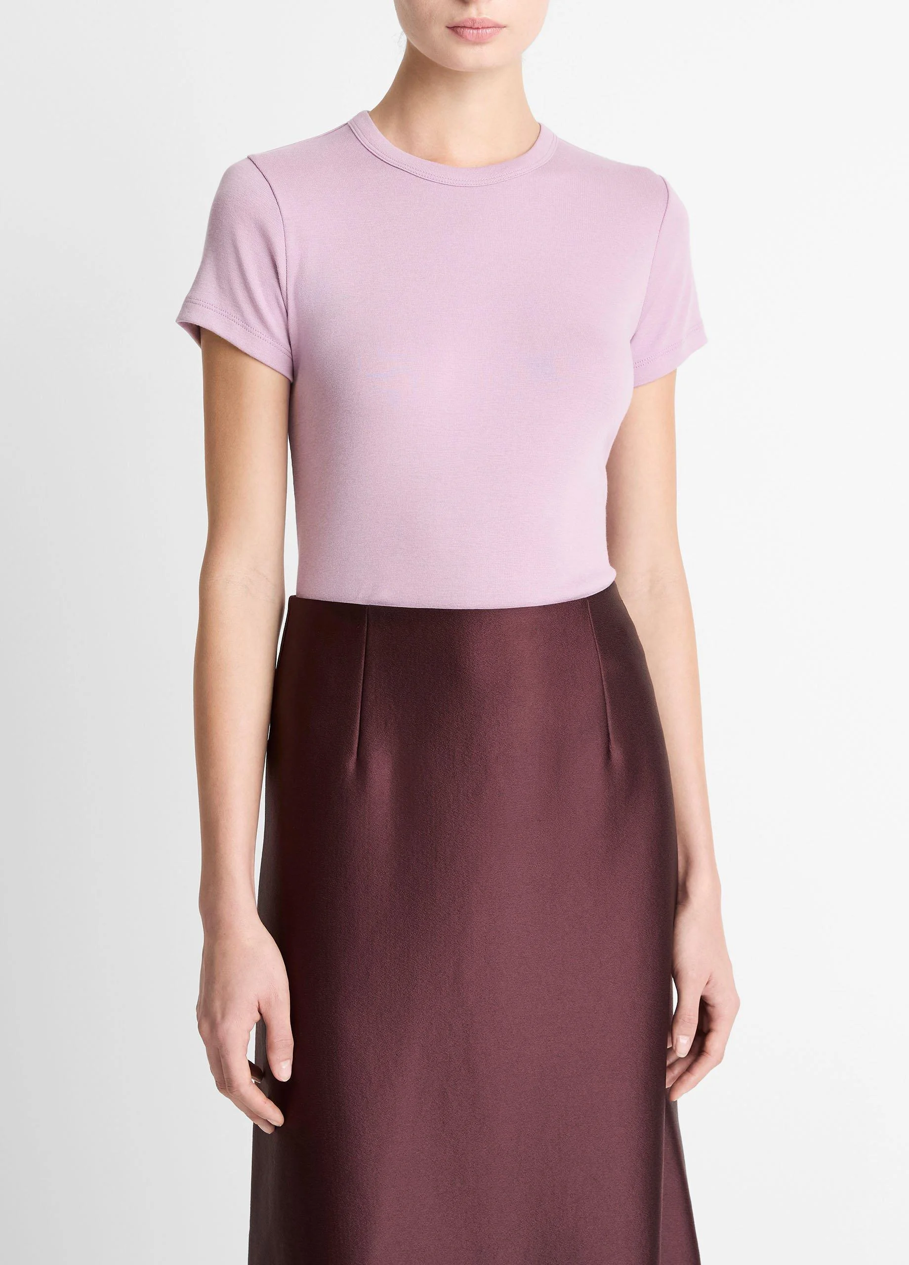 Pima Cotton-Blend '90s Shrunken T-Shirt - 1
