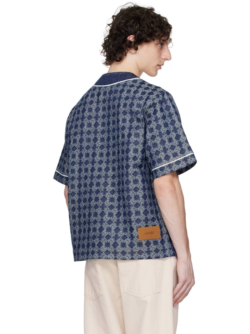 Black MA Quad Baseball Denim Shirt - 3