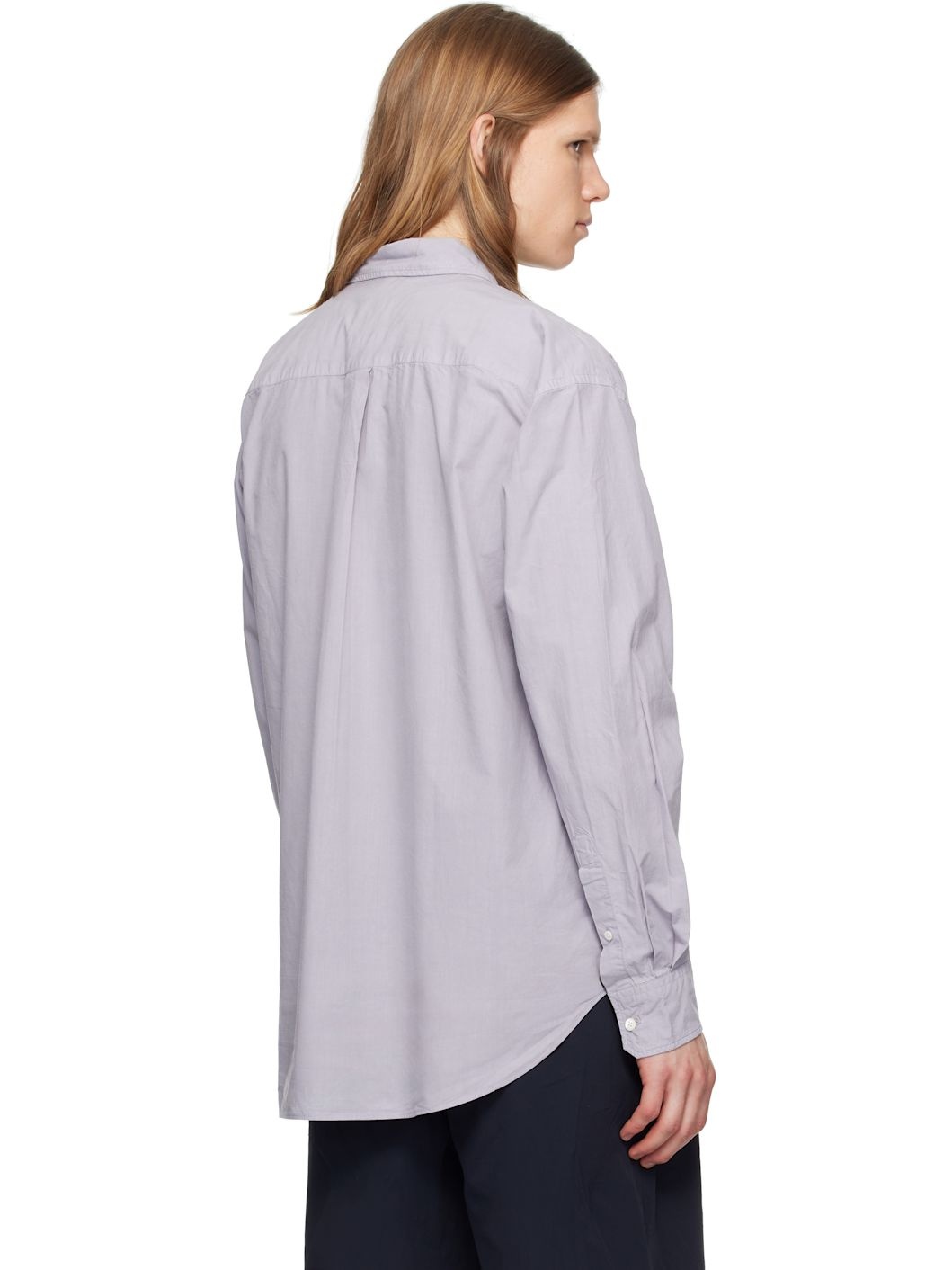 Purple Mo Cotton Tencel Shirt - 3