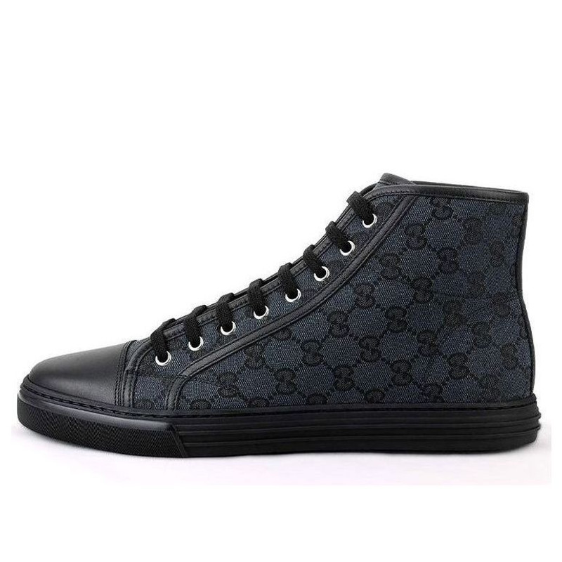 Gucci Monogram High Top Sneakers 'Black' 426188-KQWM0-1948 - 1