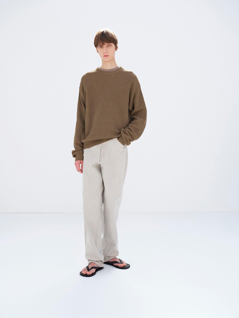 AURALEE FLAT YARN RIB KNIT P/O outlook