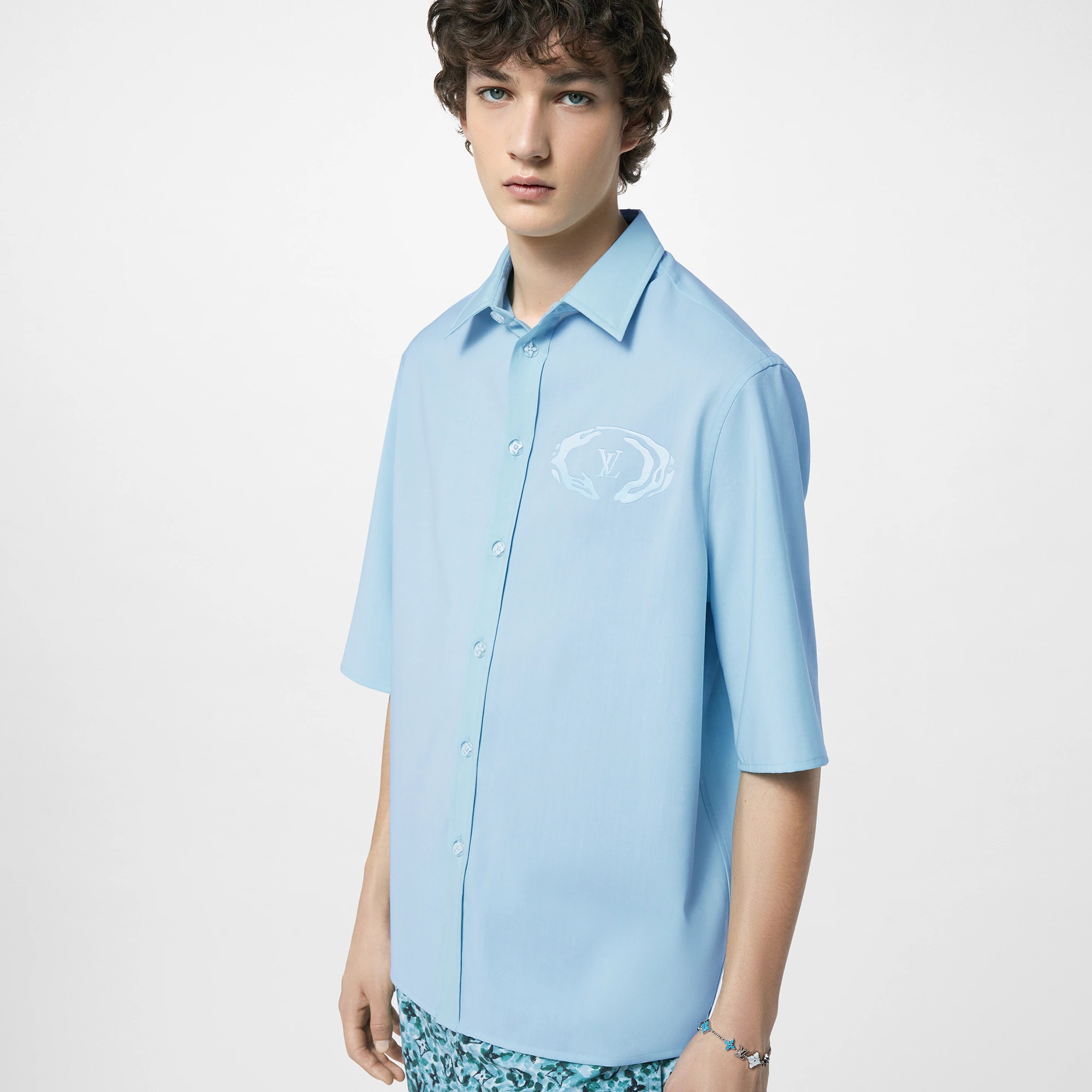 Short-Sleeved Cotton Shirt - 5