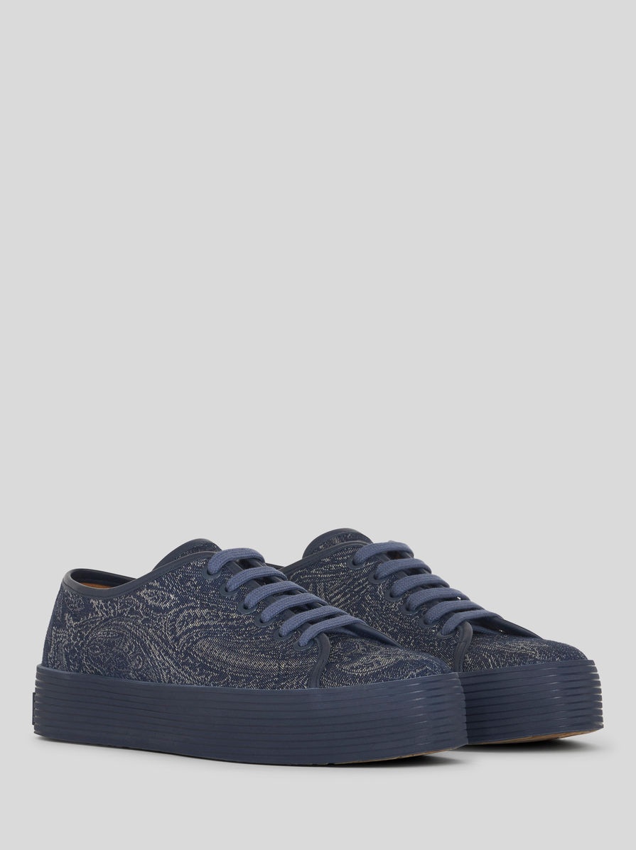 PAISLEY DENIM SNEAKERS - 3