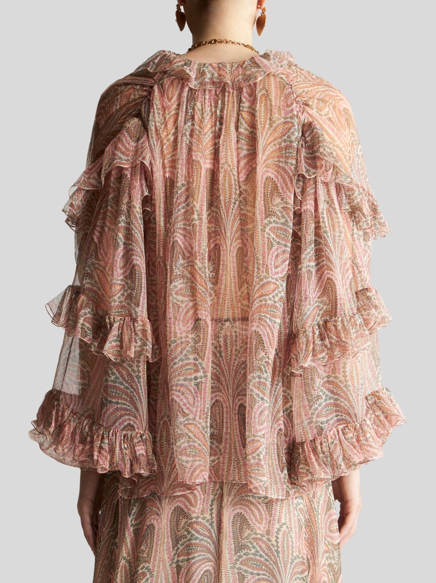 SILK TOP WITH RUCHES - 4