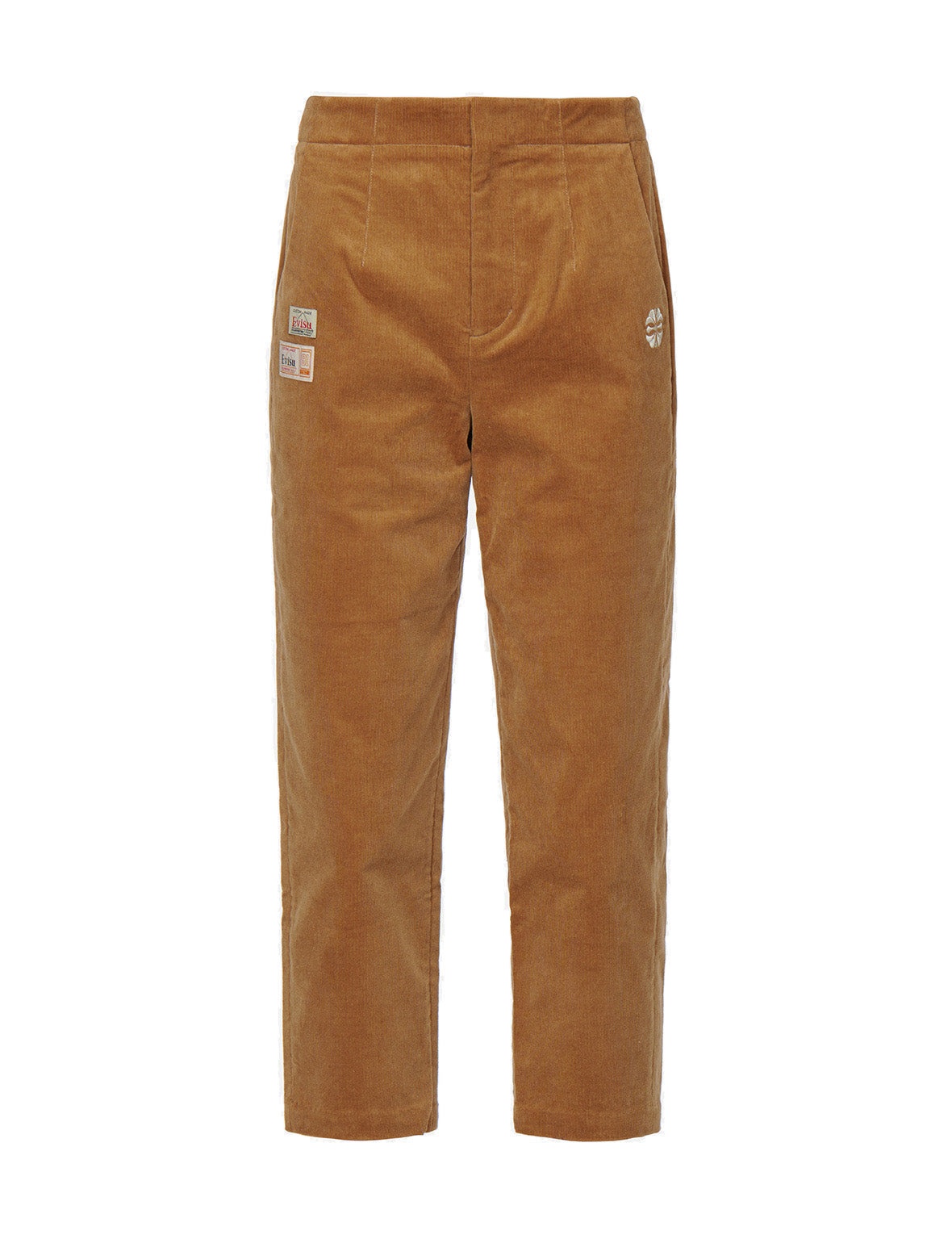 Seagull and Kamon Embroidery Corduroy Tapered Pants - 9